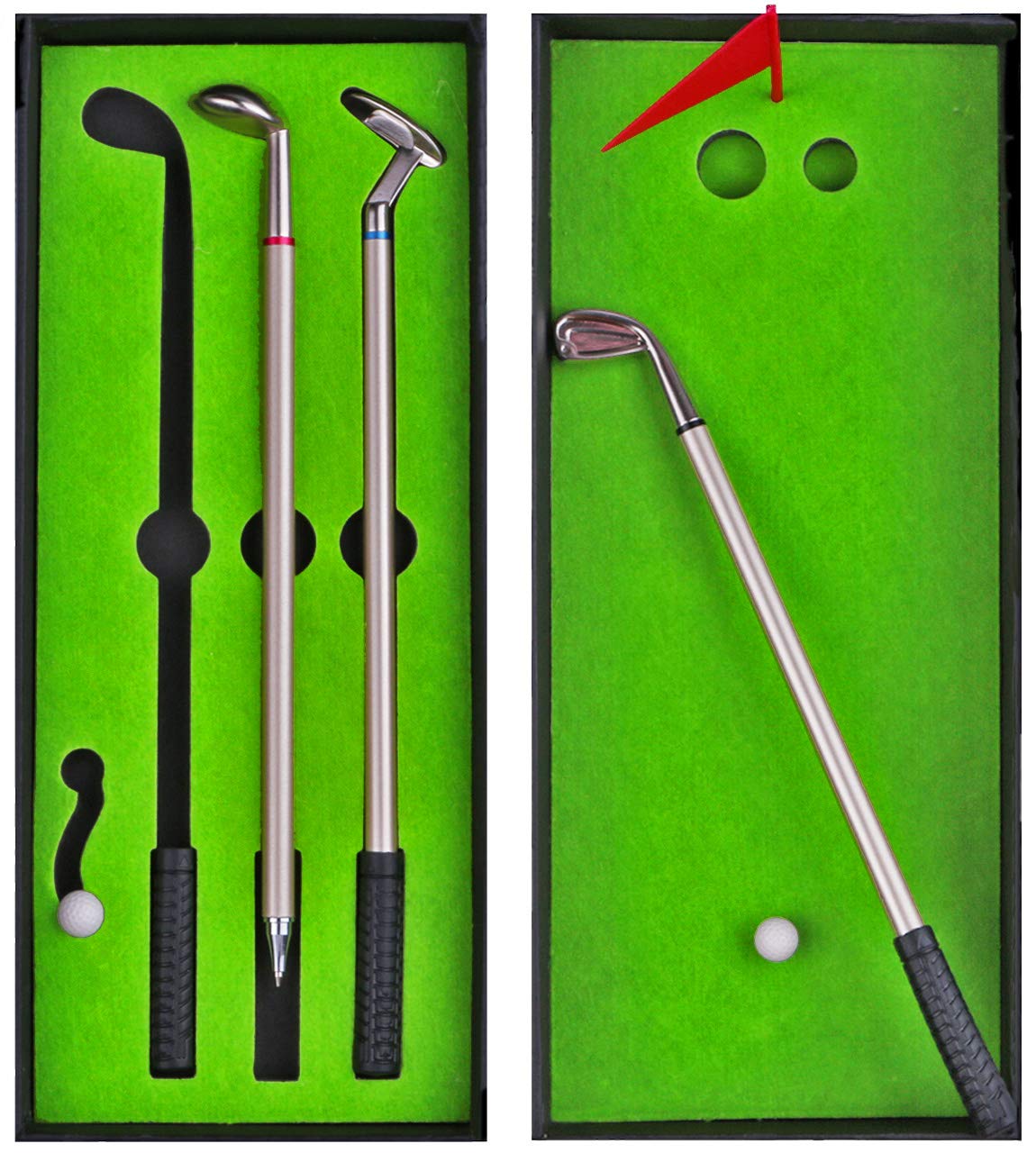 HASTHIP Golf Clubs Ballpoint Pen Set Gift, Mini Golf Club Pens Unique Desktop Games Novelty Table Top Toys, Office Stationery Pen Golf Desk Toy Creative Birthday Gift Christmas Gift for Golf Lover HASTHIP Golf Clubs Ballpoint Pen Set Gift, Mini Golf Club Pens Unique Desktop Games Novelty Table Top Toys, Office Stationery Pen Golf Desk Toy Creative Birthday Gift Christmas Gift for Golf Lover